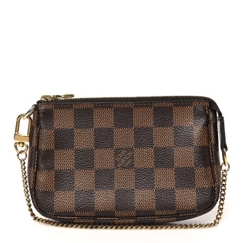 LOUIS VUITTON Damier Ebene Mini Pochette Accessories