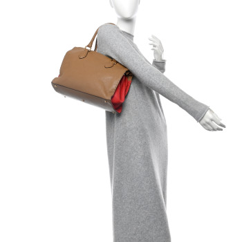 FENDI Calfskin Romano Selleria Firenze Frame Bag Saddler Red