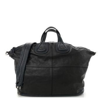 GIVENCHY Sugar Goatskin Large Nightingale Black Navy