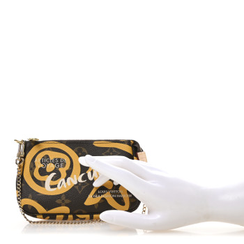 LOUIS VUITTON Monogram Tahitienne Cancun Mini Pochette Accessories