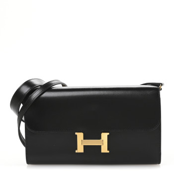 HERMES Box Constance Wallet To Go Rock Black
