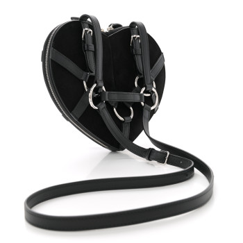 ALAIA Suede Goatskin Harness Le Coeur Bag Black ALAIA Suede Goatskin Harness Le Coeur Bag Black