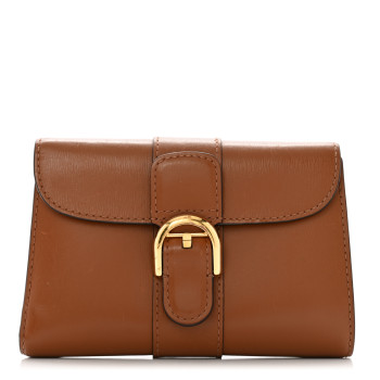 DELVAUX Calfskin Brillant Compact Wallet Vegetal