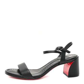 CHRISTIAN LOUBOUTIN Nappa Miss Jane 55 Sandal 38.5 Black