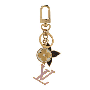 LOUIS VUITTON Spring Street Bag Charm Key Holder Gold
