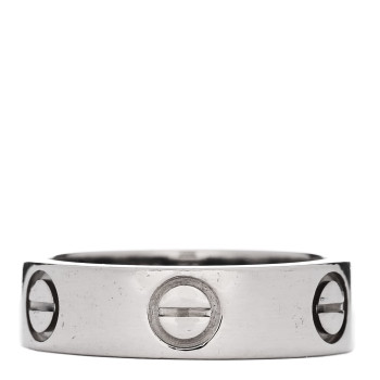 CARTIER 18K White Gold 5.5mm LOVE Ring 50 5.5 CARTIER 18K White Gold 5.5mm LOVE Ring 50 5.5