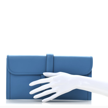 HERMES Swift Verso Jige Elan 29 Clutch Bleu Frida Rose Mexico