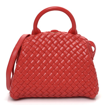 BOTTEGA VENETA Nappa Intreccio Mini Padded Handle Bag Sunburst