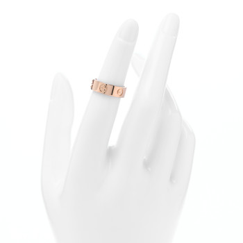 CARTIER 18K Pink Gold 3.5mm LOVE Wedding Band Ring 48 4.5 CARTIER 18K Pink Gold 3.5mm LOVE Wedding Band Ring 48 4.5