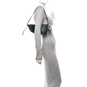 BURBERRY Calfskin Mini Shield Sling Bag Vine