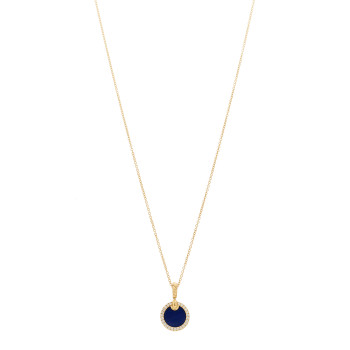 DAVID YURMAN 18K Yellow Gold Diamond Lapisl Lazuli Petite Elements Necklace DAVID YURMAN 18K Yellow Gold Diamond Lapisl Lazuli Petite Elements Necklace