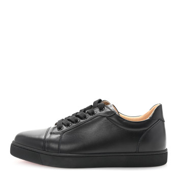 CHRISTIAN LOUBOUTIN Calfskin Vieira Flat Sneakers 39.5 Black