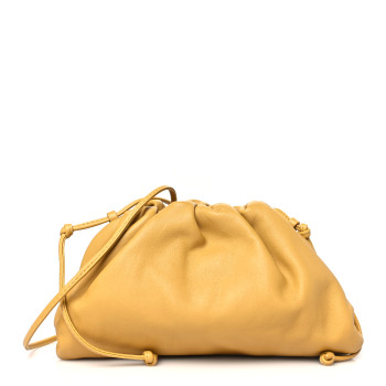 BOTTEGA VENETA Butter Calfskin The Mini Pouch Butterscotch