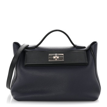 HERMES Togo Swift 24/24 29 Bleu Nuit Black