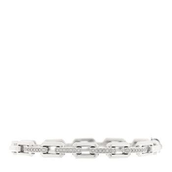 DAVID YURMAN Sterling Silver Diamond 7mm Stax Link Bangle Bracelet DAVID YURMAN Sterling Silver Diamond 7mm Stax Link Bangle Bracelet