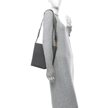 CELINE Soft Grained Calfskin Small Sangle Bucket Bag Kohl