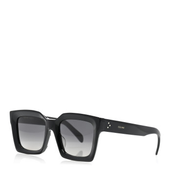 CELINE Acetate Square Sunglasses CL401301 Black
