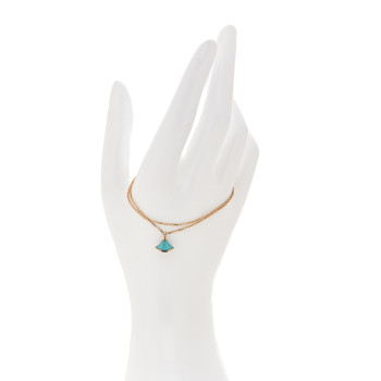 BULGARI 18K Rose Gold Turquoise Divas' Dream Bracelet SM BULGARI 18K Rose Gold Turquoise Divas' Dream Bracelet SM