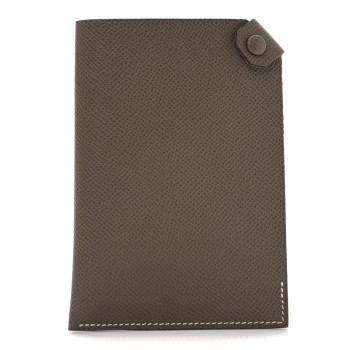 HERMES Epsom Tarmac PM Passport Holder Etoupe