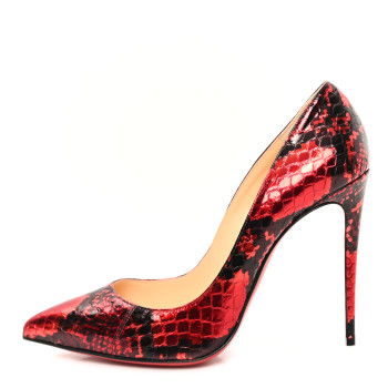 CHRISTIAN LOUBOUTIN Ayers Metalgloss Pigalle Follies 100 Pumps 40 Loubi
