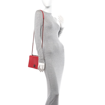 CHANEL Calfskin Quilted Small Korean Garden Flap Red