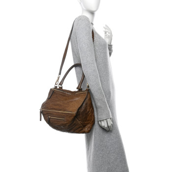 GIVENCHY Tumbled Sheepskin Medium Pandora Charcoal