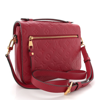 LOUIS VUITTON Empreinte Pochette Metis Scarlet