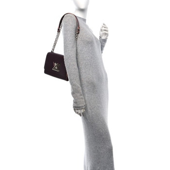 LOUIS VUITTON Epi Twist Shoulder Bag MM Prune Rose Poudre