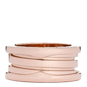 BULGARI 18K Rose Gold B.Zero1 Three-Band Ring 50 5.25 BULGARI 18K Rose Gold B.Zero1 Three-Band Ring 50 5.25