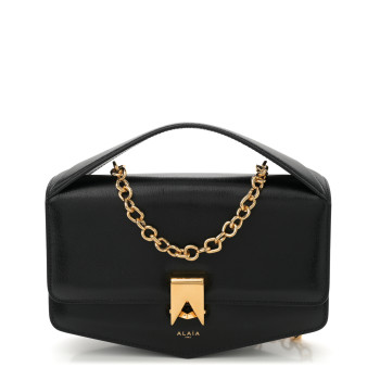 ALAIA Goatskin Le Papa East West Chain Bag Black ALAIA Goatskin Le Papa East West Chain Bag Black