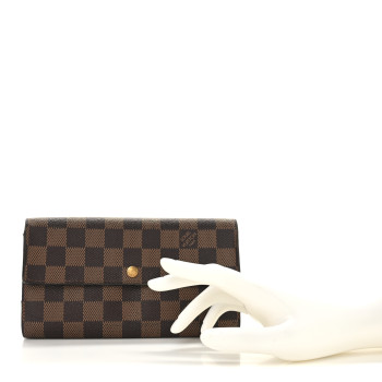 LOUIS VUITTON Damier Ebene Sarah Wallet