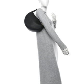 BURBERRY Grainy Calfskin Knight Arc Bag Black