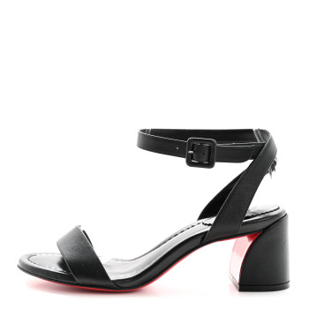 CHRISTIAN LOUBOUTIN Nappa Miss Jane 55 Sandal Pumps 37 Black