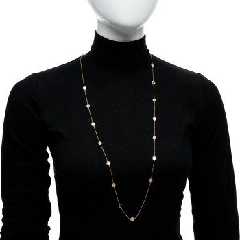 ROBERTO COIN 18K Yellow Gold Diamond New Barocco Station Necklace