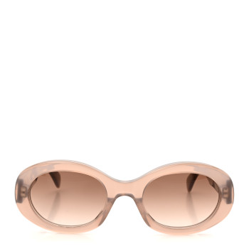 CELINE Acetate Triomphe 01 Sunglasses CL 40194U Milky Hazelnut