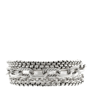 DAVID YURMAN Sterling Silver Multi Row Chain Bracelet DAVID YURMAN Sterling Silver Multi Row Chain Bracelet