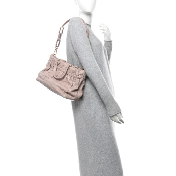 CHRISTIAN DIOR Gaufre Lambskin Cannage Delices Tote Poudre CHRISTIAN DIOR Gaufre Lambskin Cannage Delices Tote Poudre