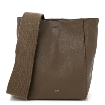 CELINE Soft Grained Calfskin Small Sangle Bucket Bag