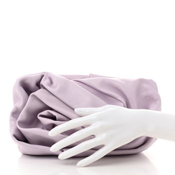 BURBERRY Lambskin Rose Clutch Haze