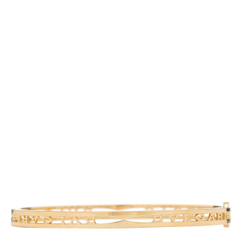 BULGARI 18K Yellow Gold B.Zero1 Bvlgari Logo Bangle Bracelet M BULGARI 18K Yellow Gold B.Zero1 Bvlgari Logo Bangle Bracelet M