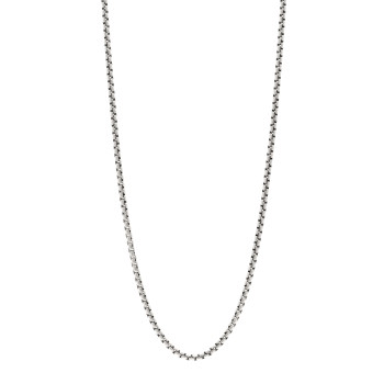 DAVID YURMAN Sterling Silver 3.6mm Medium Box Chain Necklace 24" DAVID YURMAN Sterling Silver 3.6mm Medium Box Chain Necklace 24"