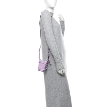 ALEXANDER MCQUEEN Calfskin Mini Curve Bucket Bag Lilac ALEXANDER MCQUEEN Calfskin Mini Curve Bucket Bag Lilac