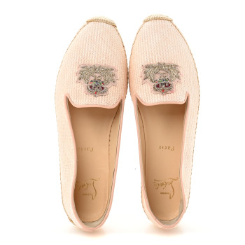 CHRISTIAN LOUBOUTIN Nanou Orlato Donna Espadrilles 40 Paille Croisette