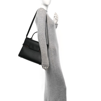 DELVAUX Smooth Calfskin GM Tempete Satchel Black