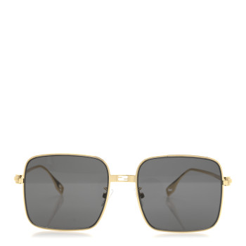 FENDI Metal FF Square Sunglasses FE40123U Gold