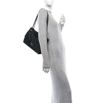 CHANEL Washed Lambskin Jumbo Take Away Flap Black