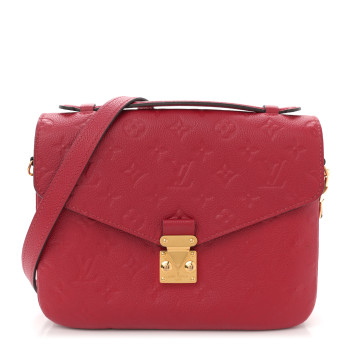 LOUIS VUITTON Empreinte Pochette Metis Scarlet
