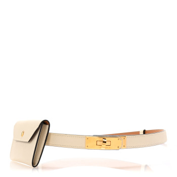 HERMES Epsom Kelly Pocket Belt Biscuit Nata