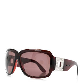 BULGARI Crystal Square 8018-B Sunglasses Burgundy BULGARI Crystal Square 8018-B Sunglasses Burgundy