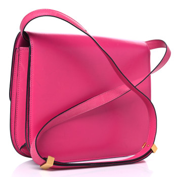 CELINE Box Calfskin Medium Classic Box Flap Bag Hibiscus